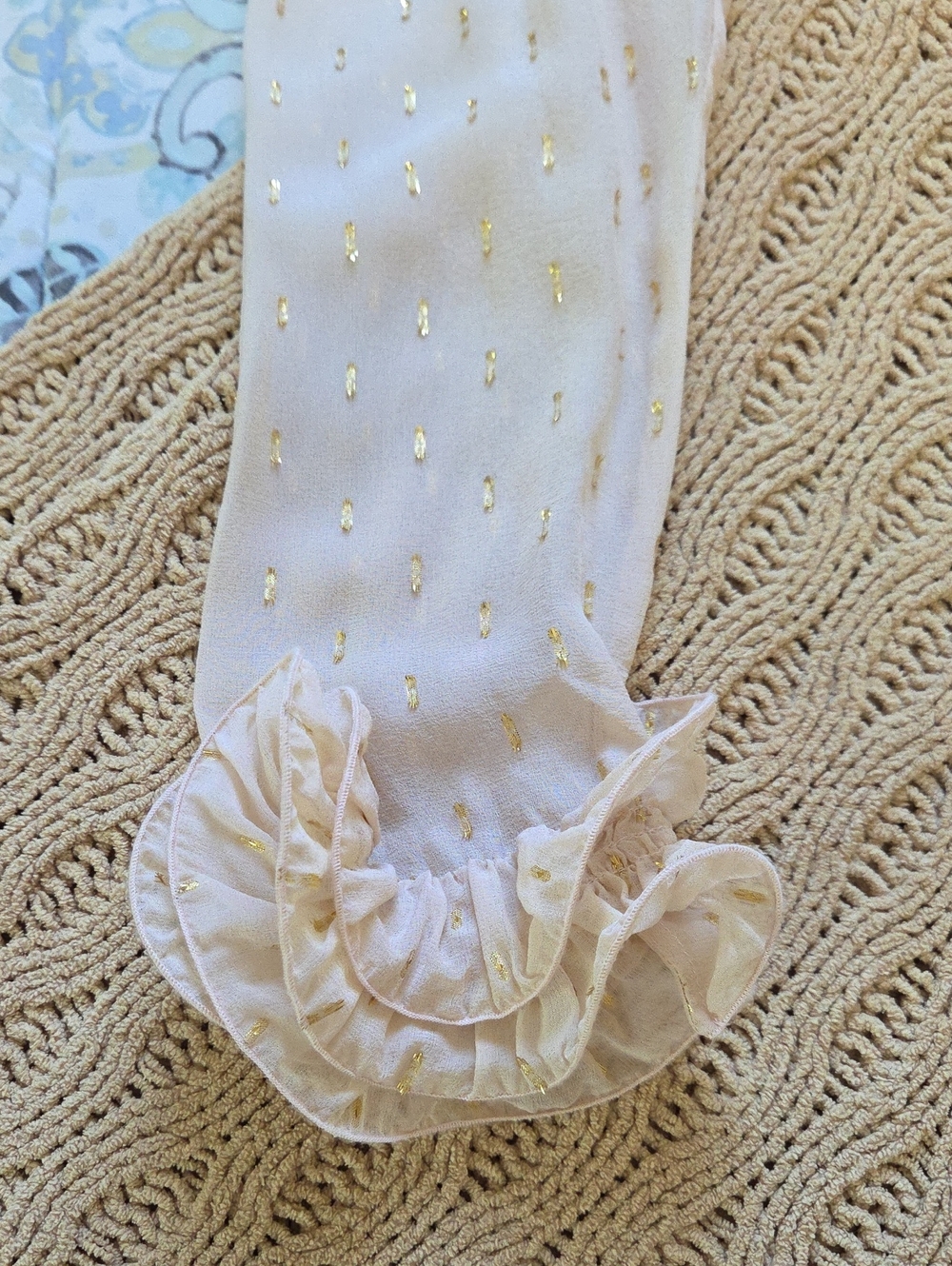 Intermix Georgette Livia Blush Silk Romantic Coquette Blouse - Size 2 - Picture 5 of 7